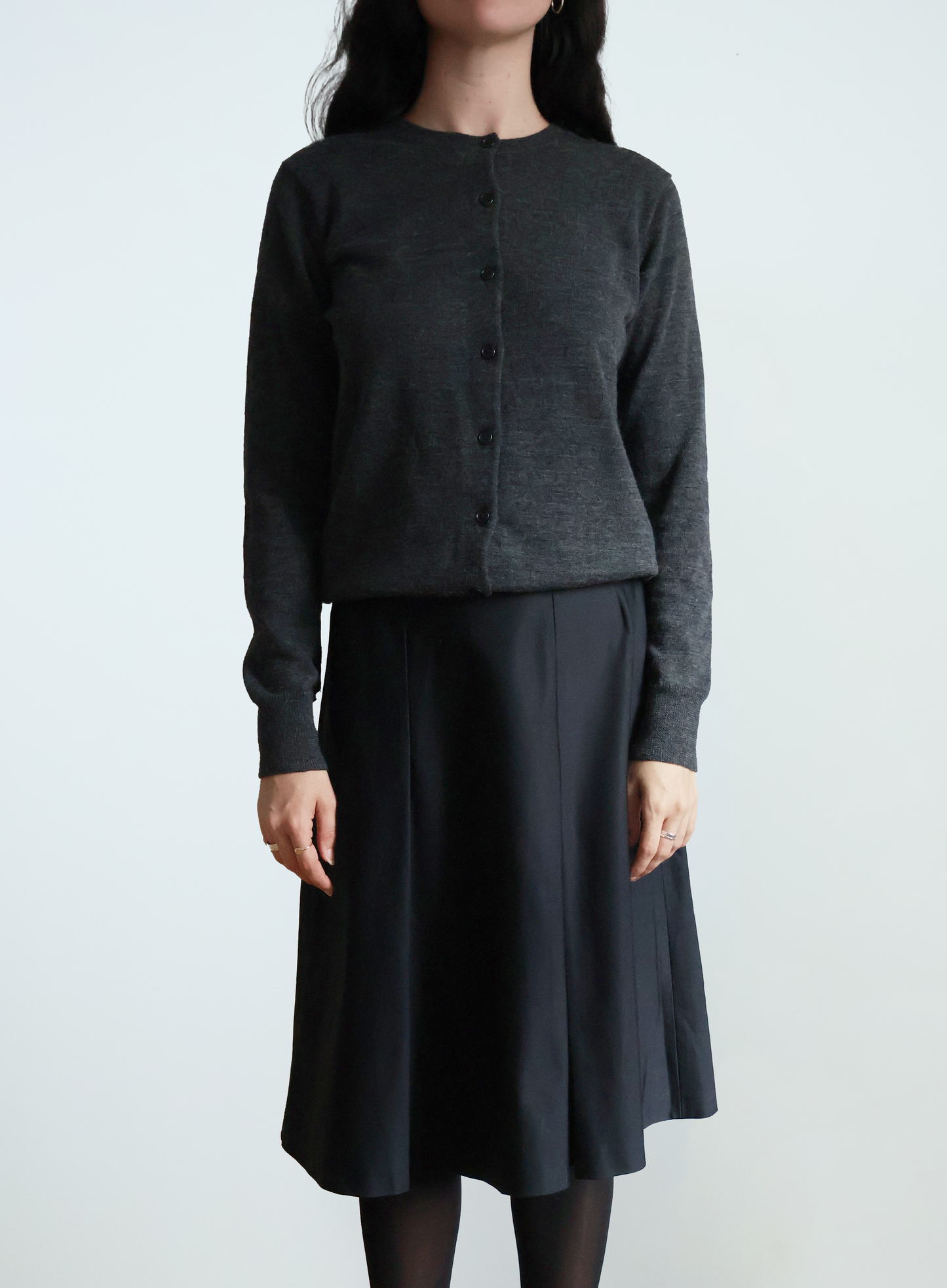Pleated Cotton Skirt, Alberta Ferretti
